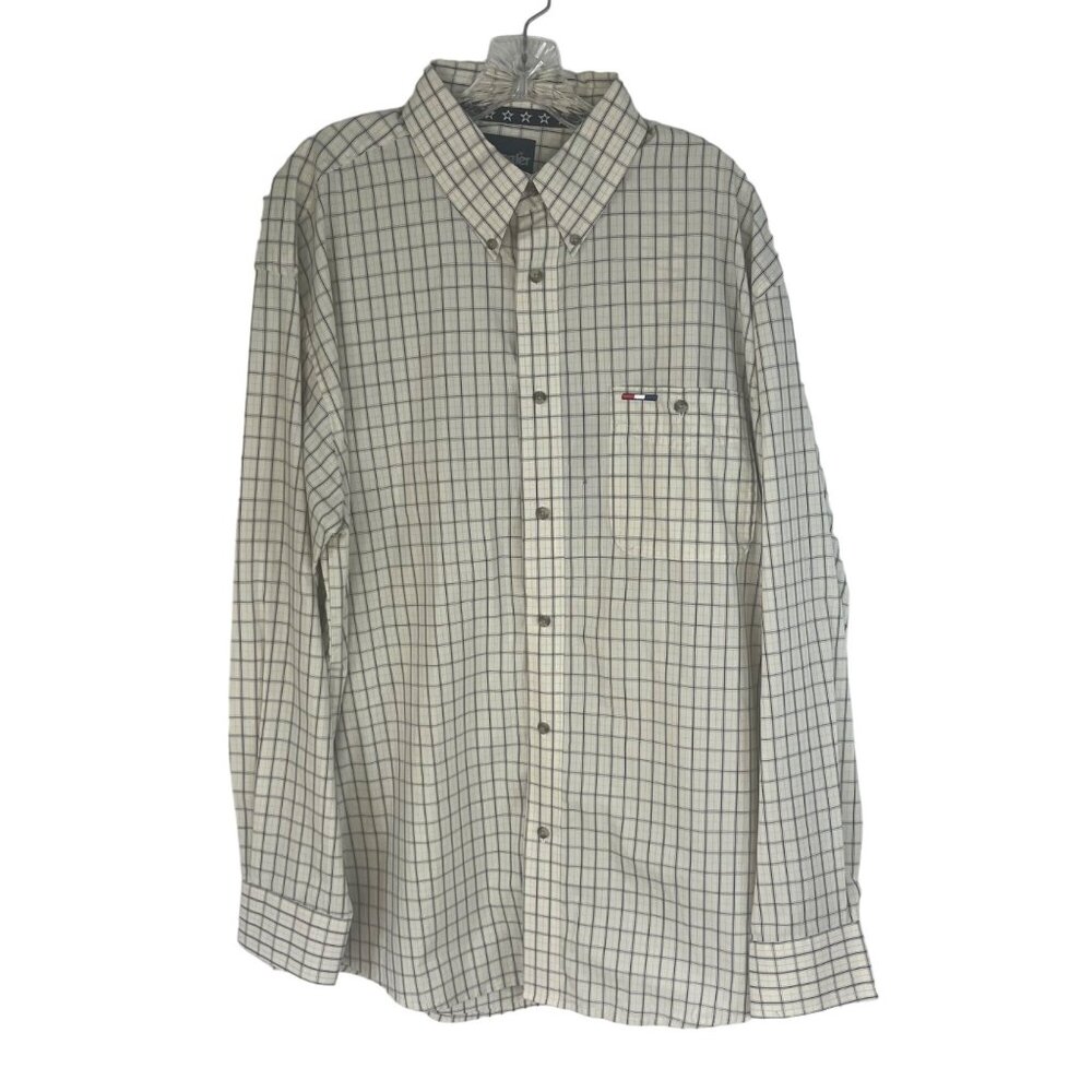 Wrangler National Patriot Button Front Shirt Mens XL New Military Patriotic